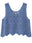 Openwork Round Neck Knit Vest