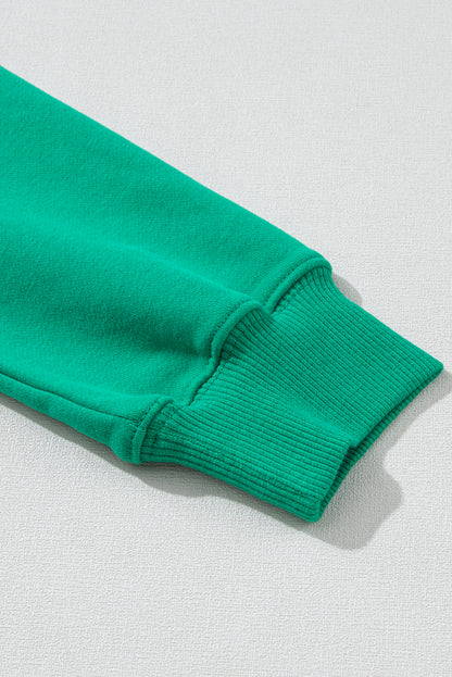 Racing Red XOXO Print Drop Sleeve Pullover Sweatshirt