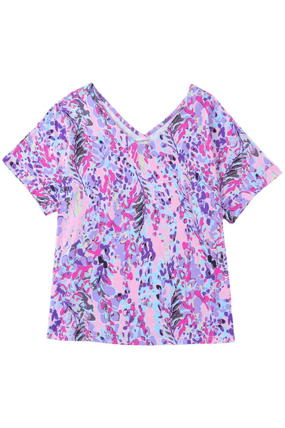 Loose Painted Floral Tee