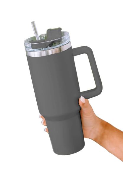 Rosy 304 Stainless Steel Double Insulated Tumbler Mug With Straw