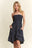 ADORA Smocked Floral Tube Dress with Pockets