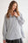ADORA High-Low Striped Button Down Smocked Lantern Sleeve Shirt