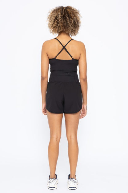 Cross Back Active Romper