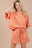 Ces Femme Checkered Round Neck Top and Shorts Set