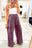 Wild Ginger  Mineral Wash Knot High Waist Raw Hem Pants