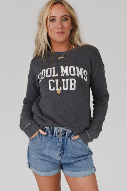 COOL MOMS CLUB Drop Shoulder Sweatshirt