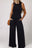 Medium Grey Sleeveless High Waist Wide Leg Jumpsuit