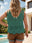 Openwork Round Neck Knit Vest