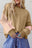 Sage Green Star Patchwork Exposed Seam Uneven Hem Sweatshirt