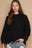 POL Cable Knit Cutout Long Sleeve Sweater