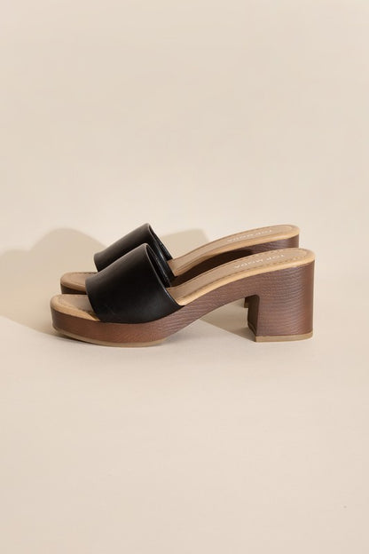 LAUREN-1 SLIDE MULE HEELS