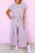 Pink Stripe Rainbow Tee and Tassel Drawstring Wide Leg Pants Set