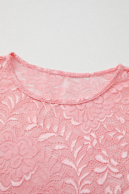 Blossom Floral Lace Sheer Long Sleeve Top