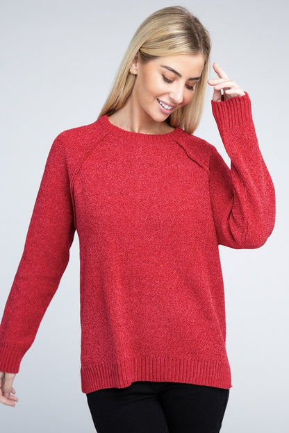 Raglan Chenille Sweater