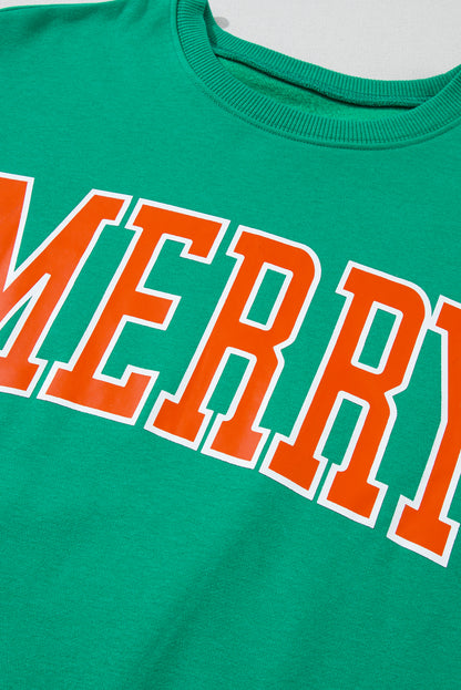 Racing Red XOXO Print Drop Sleeve Pullover Sweatshirt