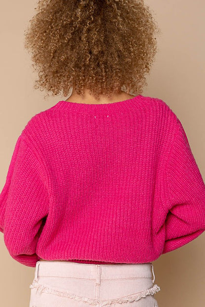 POL Hot Pink Oversized sweater