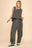 Davi & Dani Drawstring Hem Round Neck Tank and Pants Set