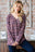 Heimish Full Size Plaid V-Neck Long Sleeve Top