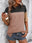 Color Block Round Neck Half Sleeve T-Shirt