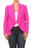 Plus Casual Solid open front jacket blazer