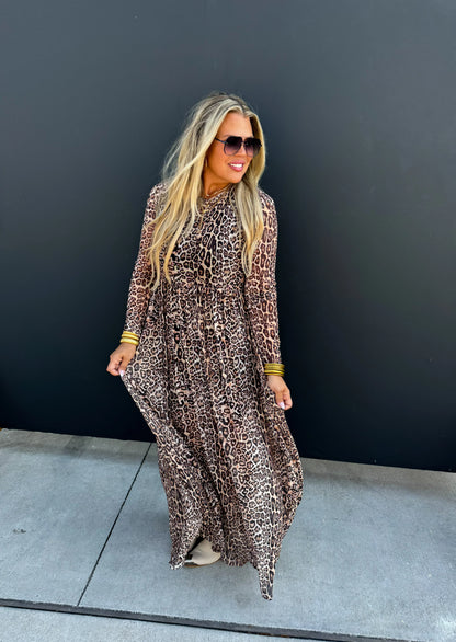 PREORDER: Carmen Sheer Cheetah Dress