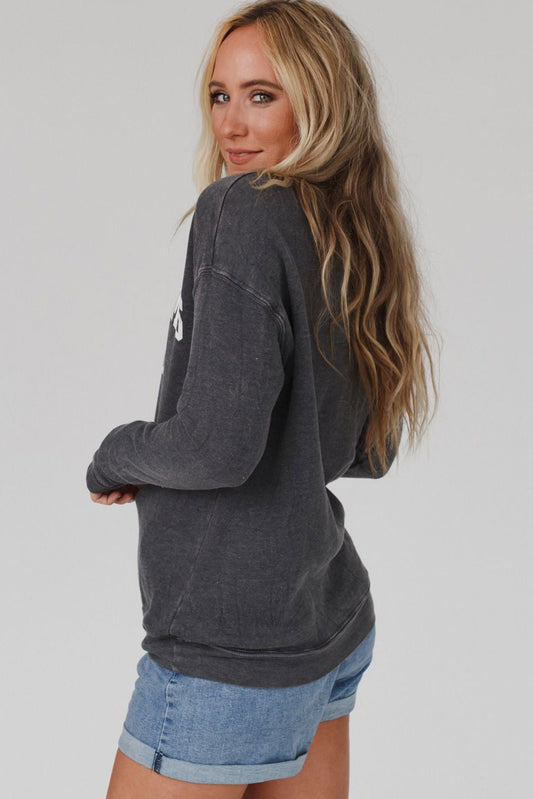 COOL MOMS CLUB Drop Shoulder Sweatshirt