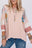 Sky Blue Striped and Floral Patchwork Oversized Top