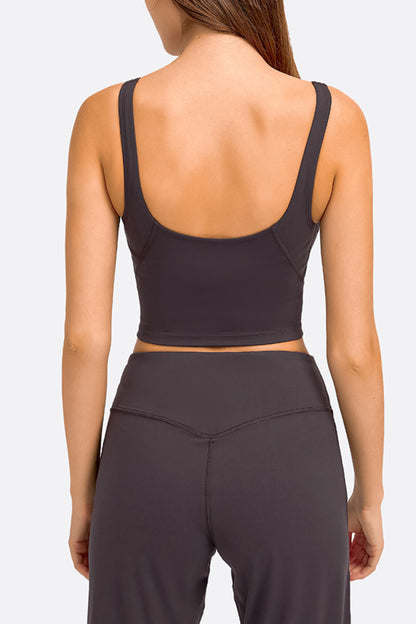 Millennia Deep V-Neck Crop Sports Bra