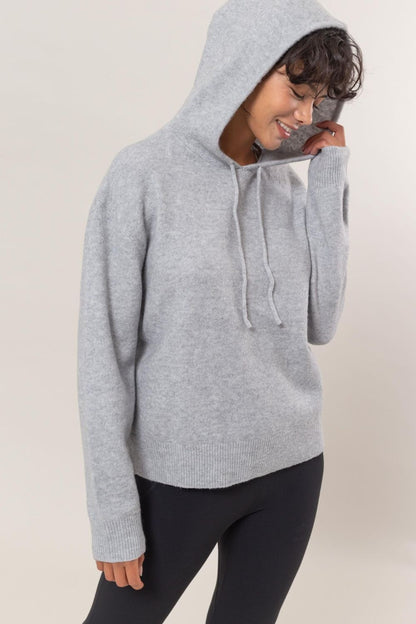 HYFVE Drawstring Long Sleeve Hooded Sweater