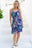 White Birch Sleeveless Tropical Print Dress