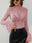 Mock Neck Long Sleeve Lace Top