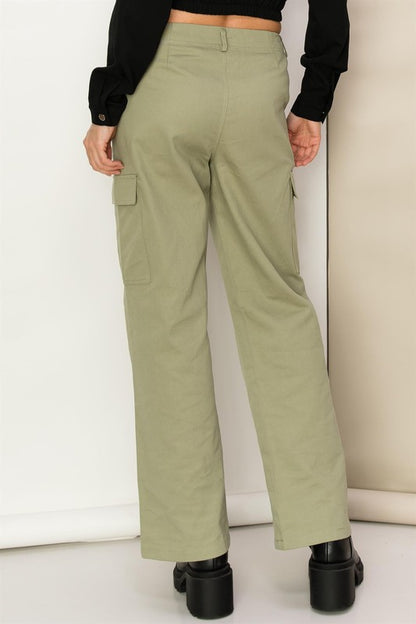 WEEKEND CHILLER HIGH WAIST CARGO PANTS