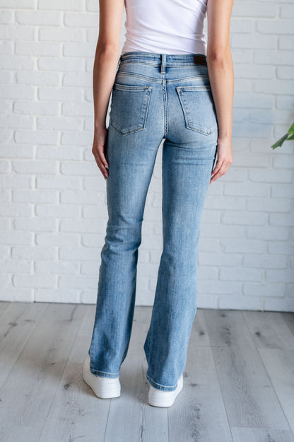 Alana Mid Rise Clean Bootcut Jeans