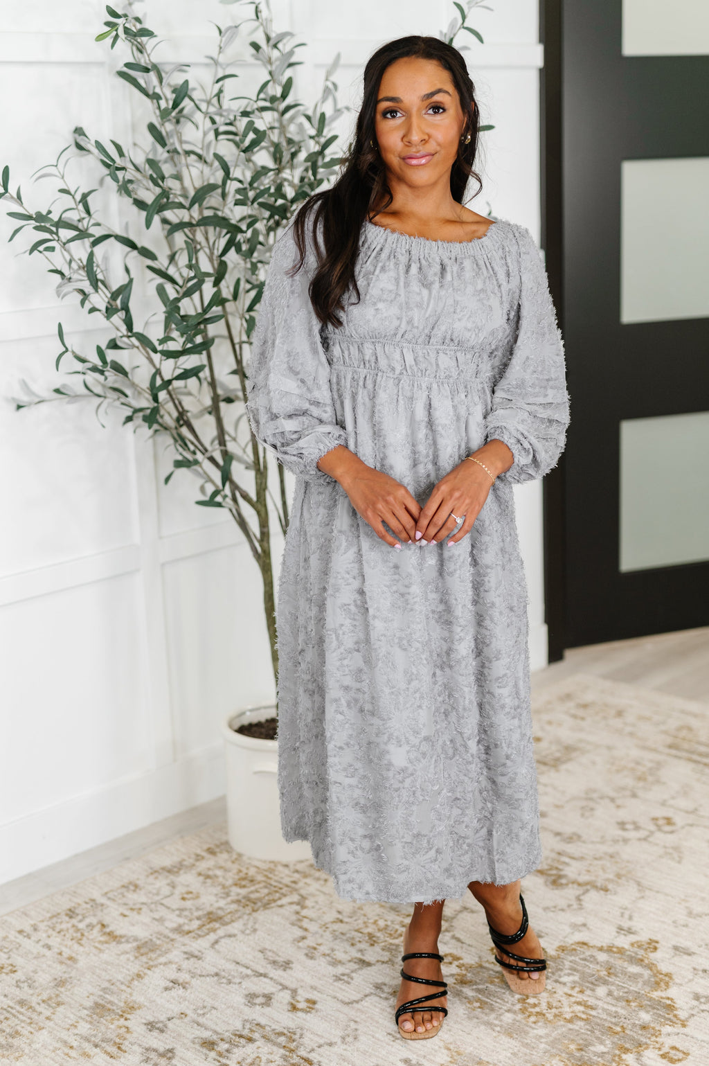 All Is Well Dress In Opal Gray
