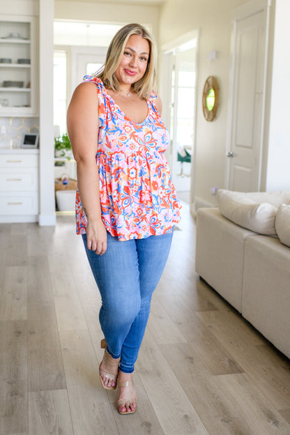 Feeling Groovy Floral Tank