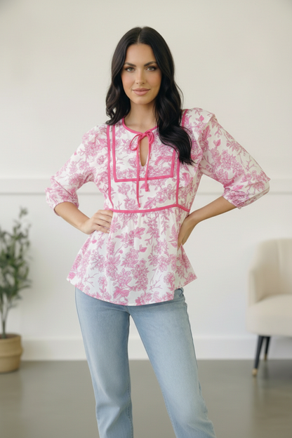 Where is the Garden Party Tie Blouse