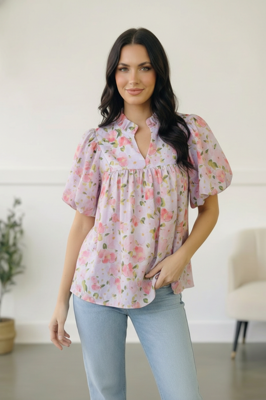 Painted Blossoms Posey Top