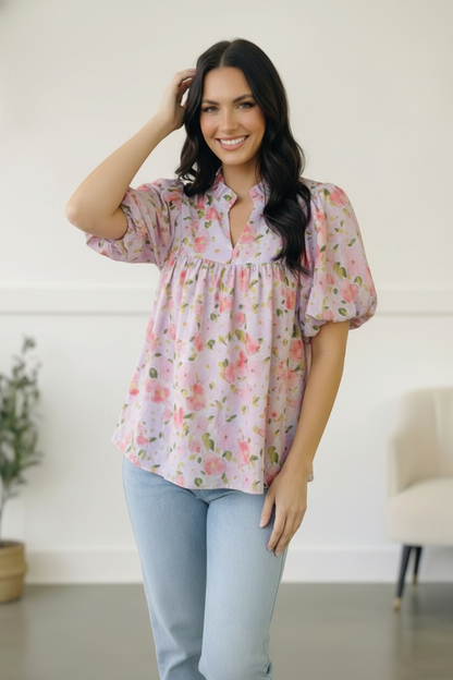 Painted Blossoms Posey Top