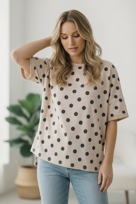 Play Date in Paris Polka Dot Tee