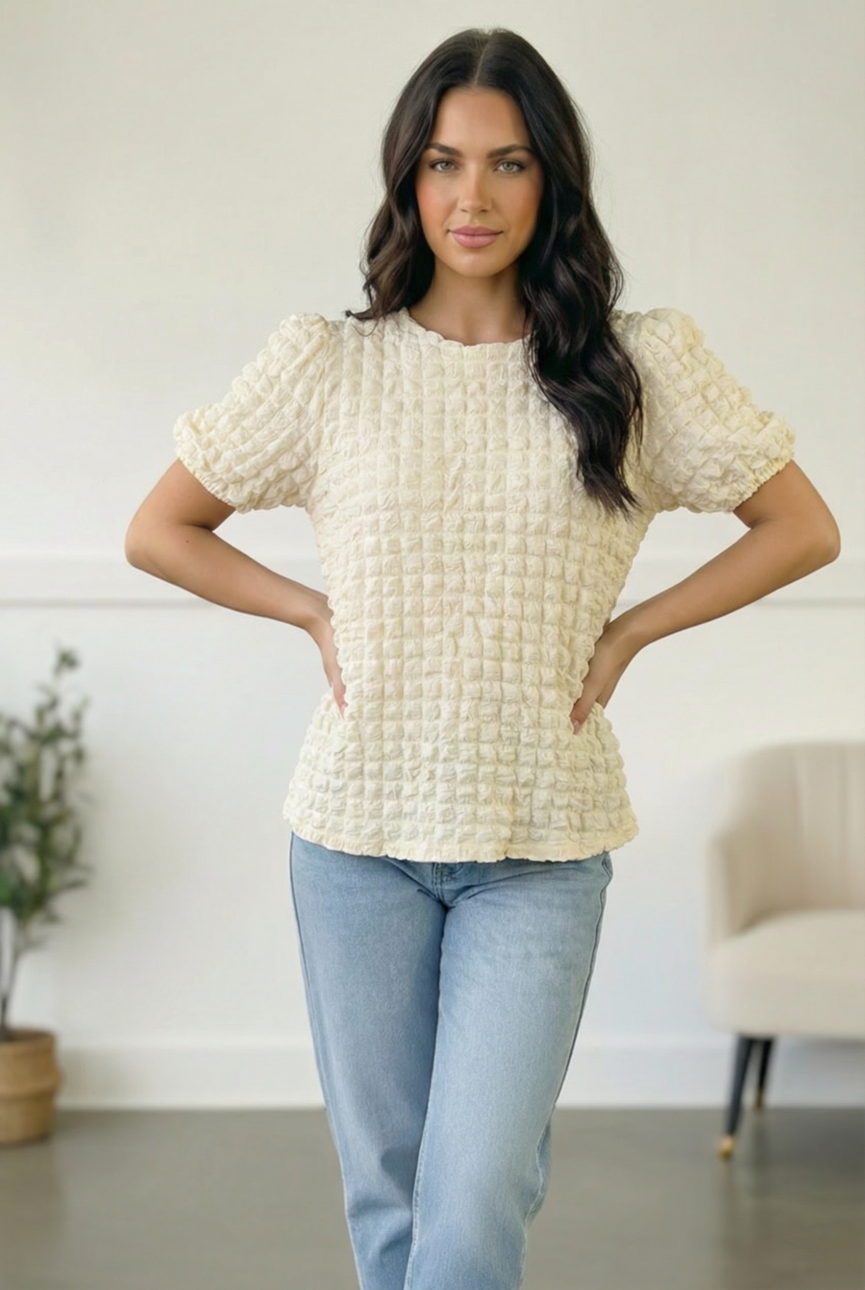 The Cloud Nine Texture Top