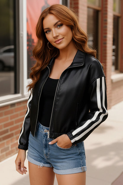Street Stride Pleather Jacket