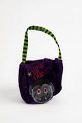 Purple Plush Halloween Mini Tote