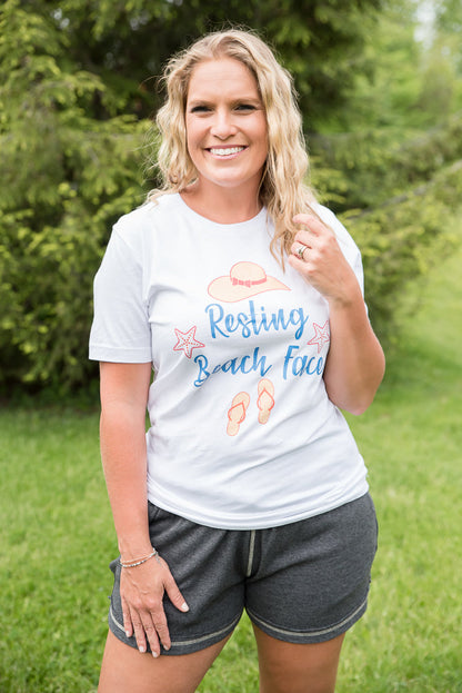 Resting Beach Face Graphic Tee