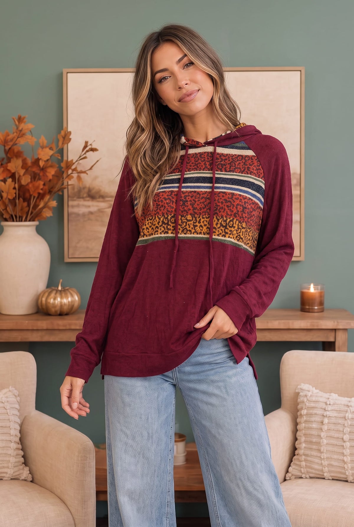 Favorite Hoodie in Burgundy