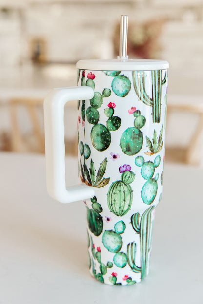 Plant Lover 40 Oz Cactus Tumbler