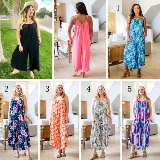 PREORDER: Relaxed Fit Jumpsuit in Assorted Prints