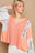 POL Lace Detail V-Neck Flare Sleeve Blouse