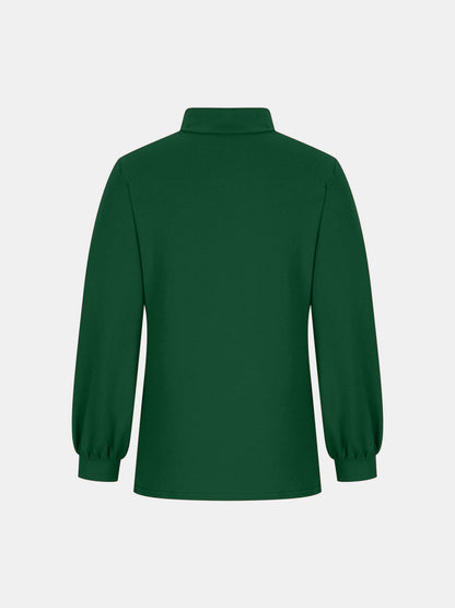 Full Size Mock Neck Long Sleeve T-Shirt