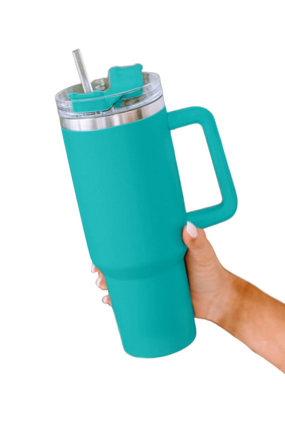 Rosy 304 Stainless Steel Double Insulated Tumbler Mug With Straw