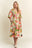 ADORA Floral V-Neck Puff Sleeve Midi Dress